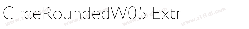 CirceRoundedW05 Extr字体转换